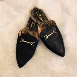 Lulu’s - Faux fur slip on mules